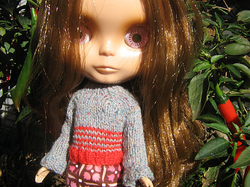 Basic Top Down Raglan Sweater for Blythe photo 9