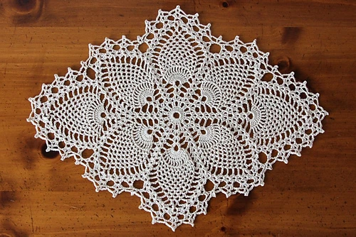 Pineapple Lace: Pineapple Doily #7714 crochet pattern by The Spool Cotton Company