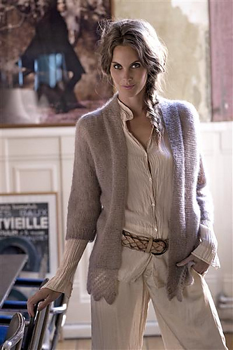 1412-15 jakke strikket på tvers - Sandnes Garn