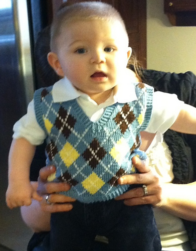 Baby Argyle Vest - S.Kibler