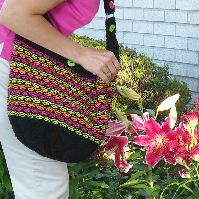 Lotus Flower Slouchy Bag
