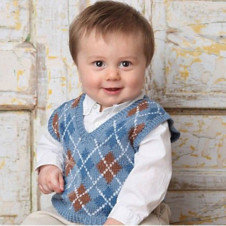 Baby Argyle Sweater Vest pattern by Sherrie Kibler