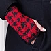 Marled Gingham Fingerless Mitts pattern 
