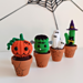 Halloween Cactus in a Clay pot pattern