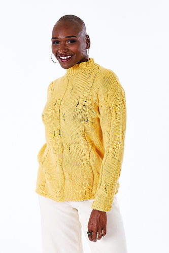 Ravelry: 6100R Pure Love Alternating Cable Pullover pattern by Irma R