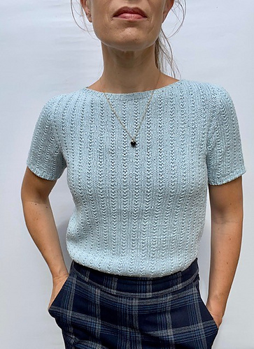 Sommerfuglstrikk Tee - Trine knitwear