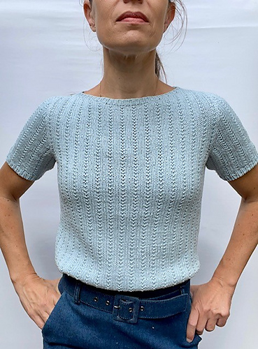 Sommerfuglstrikk Tee - Trine knitwear