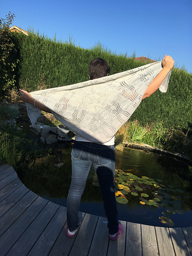 Ravelry: Ream Steel Shawl pattern by Alexandra Jaillet