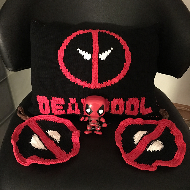 Ravelry: Deadpool Pillow pattern by Andrea 