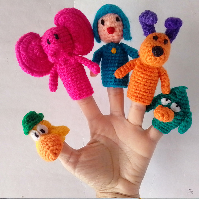 Ravelry: COLORFUL FINGER PUPPETS pattern by TwinsDesign