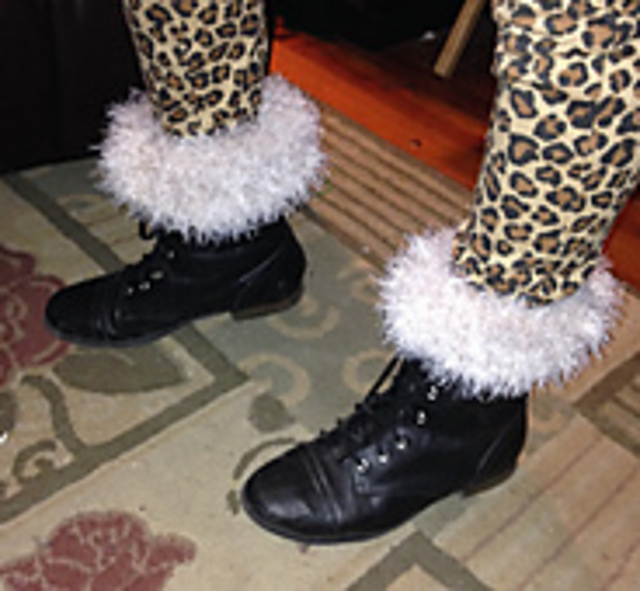 Fluffy Mitts and boot toppers