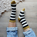 Long Stripy Socks pattern 