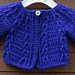 Cardigan or Smock Top with Chevron Design pattern 