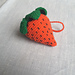 Strawberry menstrual cup pouch pattern 