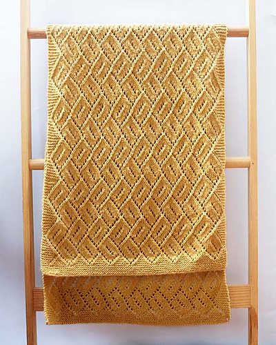 lattice duck shawl