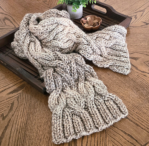 Cuddly Cable Scarf