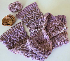 Light bulky in Yarnspirations Caron Macchiato Cakes