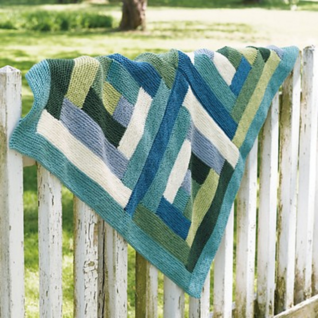 Ravelry Valley Log Cabin Blanket pattern by Dena Childs