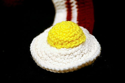 Bacon and Eggs Scarf - Video Tutorial photo 5