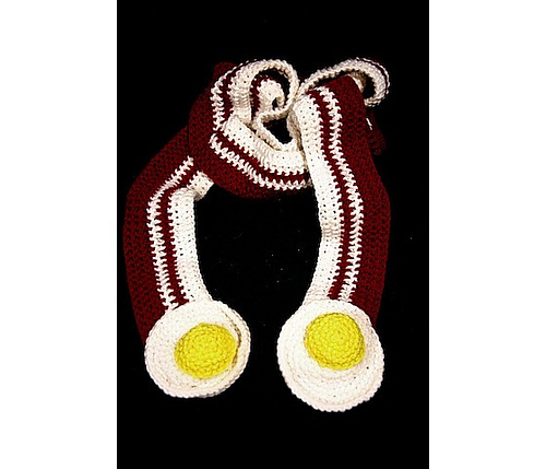 Bacon and Eggs Scarf - Video Tutorial photo 6