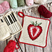 Strawberry Season Potholder pattern 