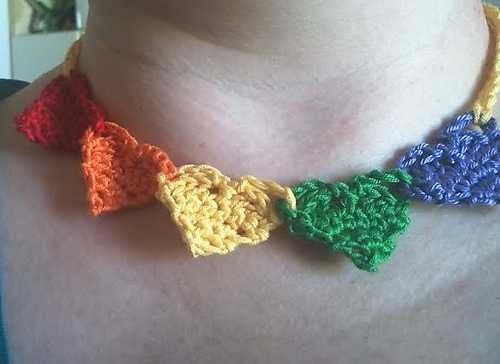 Rainbow Hearts Necklace photo 2