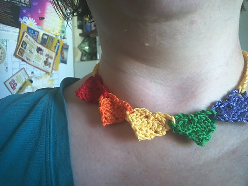 Rainbow Hearts Necklace photo 1