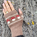 Amanita fingerless mittens pattern 