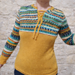 Sock Yarn and Mustard Henley pattern