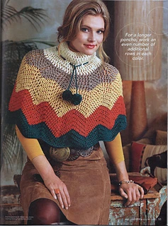 Chevron Poncho