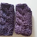 Tunisian Cable Fingerless Gloves pattern 