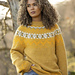 2601-1a Jonstøl sweater yellow pattern 