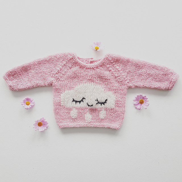 Happy Little Rain Cloud Sweater pattern 