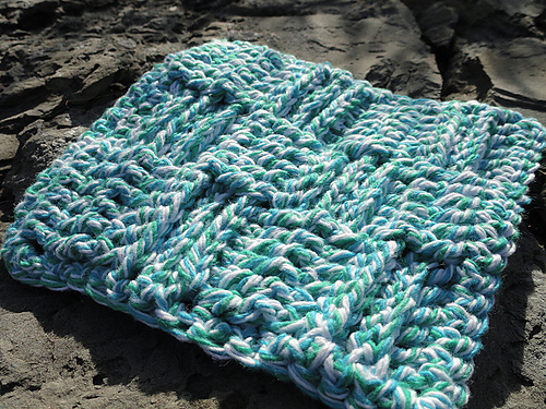 Basketweave Scrubby Cloth photo 2
