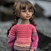 Pullover Berry Mood for Ruby Red Doll pattern 