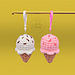 Ice Cream Keychain pattern