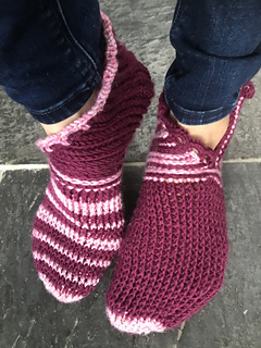 Ravelry: Wrap and Button Adult Booties pattern by Sophie and Me-Ingunn ...