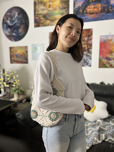 Flower Granny Square Tote Bag photo 3