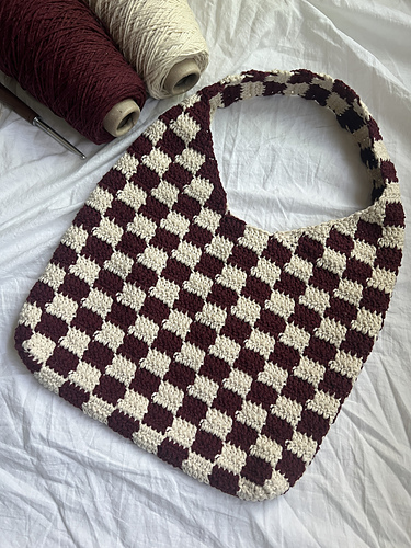 Rutete Tote-veske - Viv Crochets