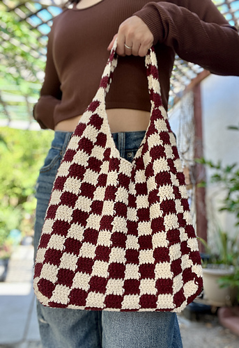 Rutete Tote-veske - Viv Crochets