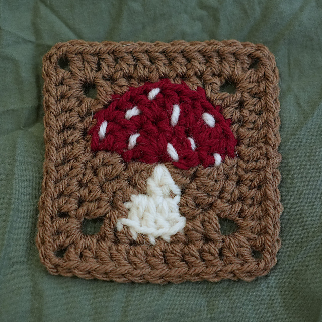 Mushroom Granny Square