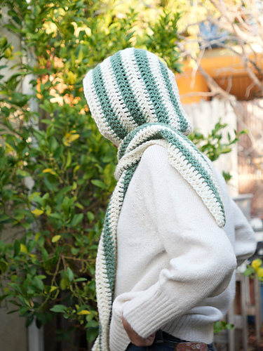 Genser med hette og skjerf - Viv Crochets