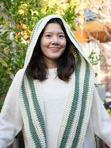 Genser med hette og skjerf - Viv Crochets