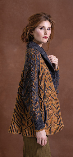 Ravelry: #18 Amber Leafy Coat pattern by Quinny Zhang