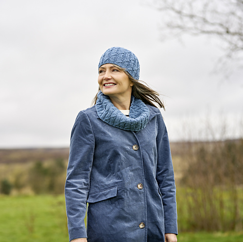 Laurie Cable Rib Cowl & Hat photo 1