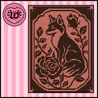 Woodland Rose Overlay Mosaic Crochet Blanket Pattern