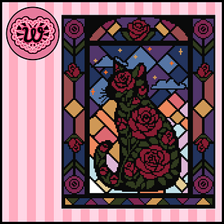 Stained Glass Sunrise Tapestry Crochet Wall Hanging Decor Pattern