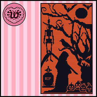 A Grim Midnight Overlay Mosaic Crochet Blanket Pattern