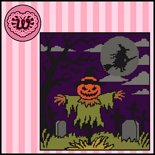 Fields of Fright Tapestry Crochet Wall Hanging Pattern
