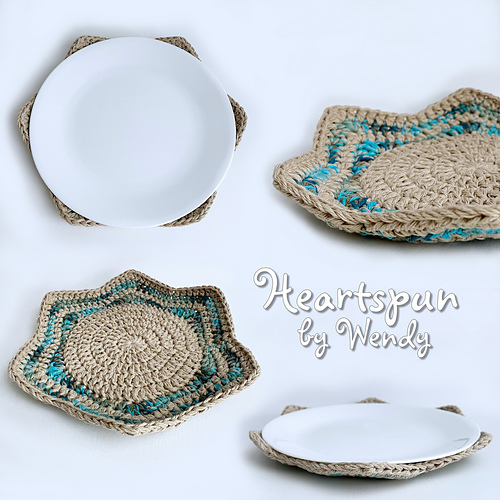 Ravelry: Chevron Microwave Plate Cozy pattern by Wendy Connor